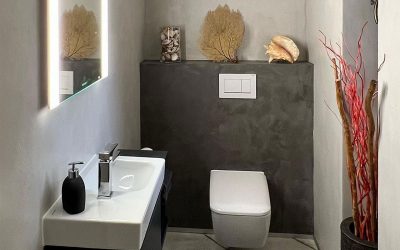 Gäste-WC in Beton-Optik